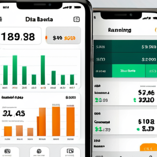 **

A clean and modern user interface (UI) design for a mobile banking app, featuring a dashboard with clear financial data visualizations and an easy-to-use navigation menu. Focus on usability and aesthetic appeal.

**