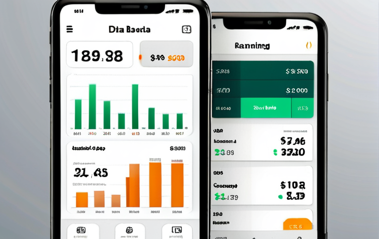 **

A clean and modern user interface (UI) design for a mobile banking app, featuring a dashboard with clear financial data visualizations and an easy-to-use navigation menu. Focus on usability and aesthetic appeal.

**