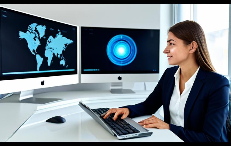 A professional woman in modest, modern business attire, seated comfortably at a sleek, ergonomic desk in a brightly lit, contemporary office. She is gracefully interacting with an advanced digital interface on a large, translucent display, which visualizes intuitive user flows and emotional design elements. Her expression radiates a sense of calm satisfaction and effortless control, highlighting the success of user-centric design. The background subtly blurs, emphasizing the seamless human-technology interaction. fully clothed, appropriate attire, safe for work, perfect anatomy, correct proportions, natural pose, well-formed hands, proper finger count, natural body proportions, professional photography, high quality, family-friendly.